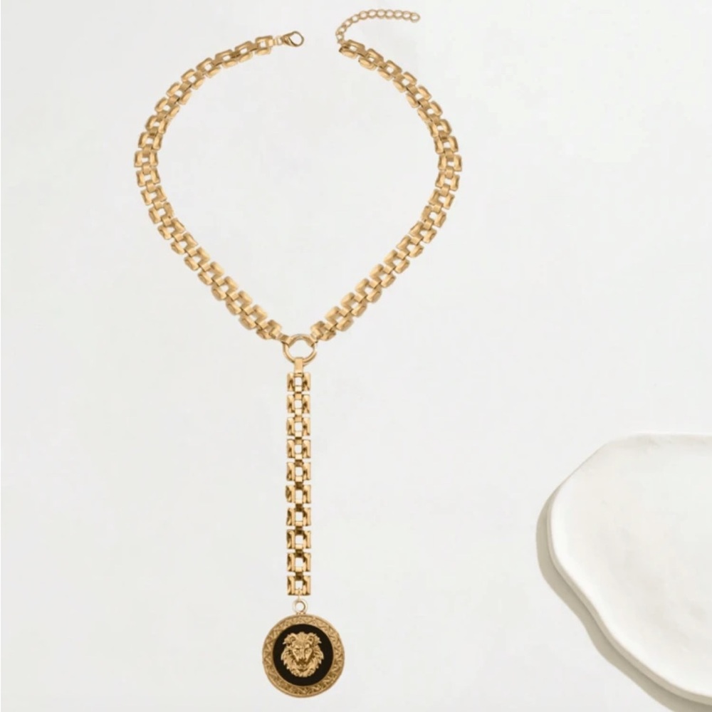 Lion Majesty Long Pendant Necklace - Picture 2 of 5